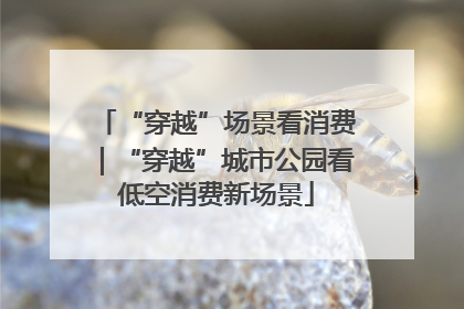 “穿越”场景看消费｜“穿越”城市公园看低空消费新场景