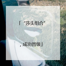 “莎头组合”，成功晋级