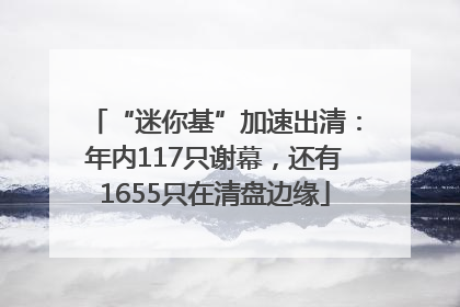 “迷你基”加速出清：年内117只谢幕，还有1655只在清盘边缘