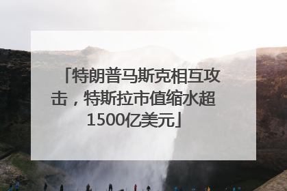 特朗普马斯克相互攻击，特斯拉市值缩水超1500亿美元