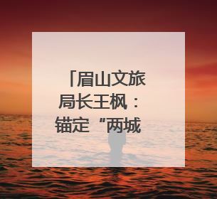 眉山文旅局长王枫：锚定“两城两地” 推进眉山文旅融合高质量发展｜文旅局长说