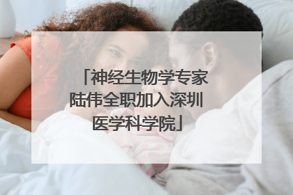 神经生物学专家陆伟全职加入深圳医学科学院