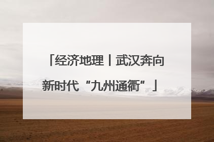 经济地理丨武汉奔向新时代“九州通衢”