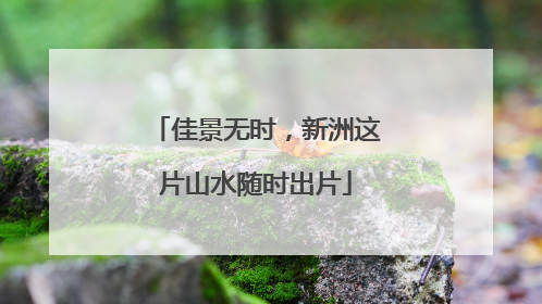 佳景无时，新洲这片山水随时出片