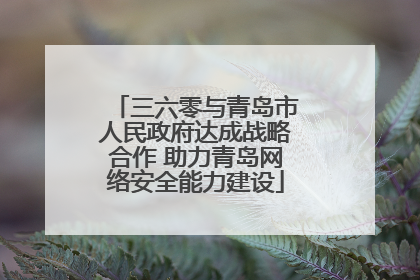 三六零与青岛市人民政府达成战略合作 助力青岛网络安全能力建设