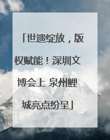 世遗绽放，版权赋能！深圳文博会上 泉州鲤城亮点纷呈