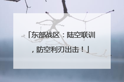 东部战区：陆空联训，防空利刃出击！