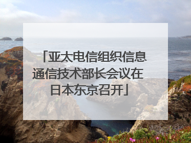 亚太电信组织信息通信技术部长会议在日本东京召开