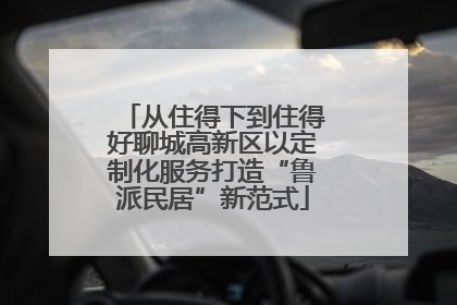 从住得下到住得好聊城高新区以定制化服务打造“鲁派民居”新范式