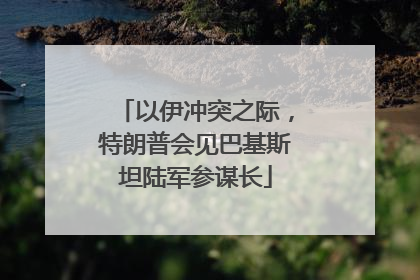 以伊冲突之际，特朗普会见巴基斯坦陆军参谋长