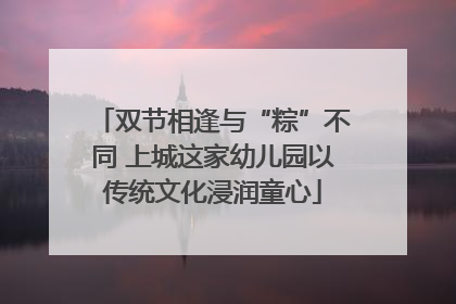双节相逢与“粽”不同 上城这家幼儿园以传统文化浸润童心
