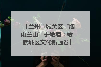 兰州市城关区“烟雨兰山”手绘墙：绘就城区文化新画卷