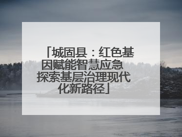 城固县：红色基因赋能智慧应急 探索基层治理现代化新路径
