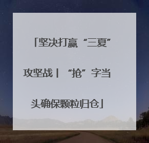 坚决打赢“三夏”攻坚战丨“抢”字当头确保颗粒归仓