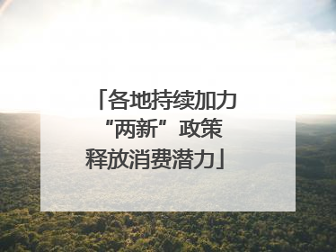 各地持续加力“两新”政策 释放消费潜力