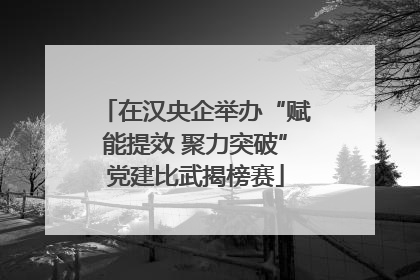 在汉央企举办“赋能提效 聚力突破”党建比武揭榜赛