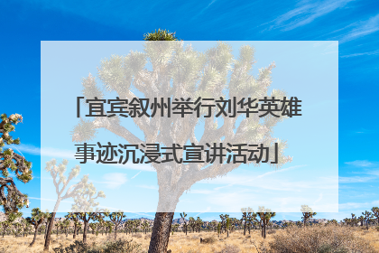 宜宾叙州举行刘华英雄事迹沉浸式宣讲活动