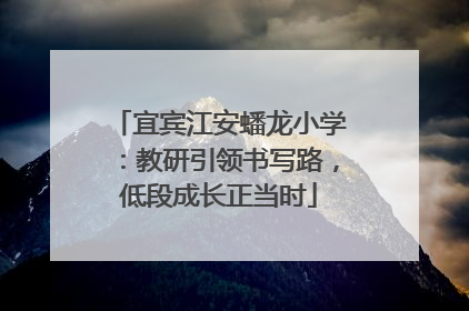 宜宾江安蟠龙小学：教研引领书写路，低段成长正当时