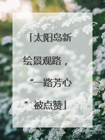 太阳岛新绘景观路，“一路芳心”被点赞