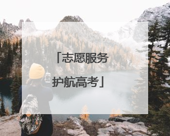 志愿服务 护航高考