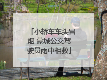 小轿车车头冒烟 蒙城公交驾驶员雨中相救