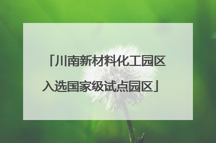 川南新材料化工园区入选国家级试点园区