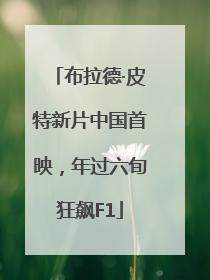布拉德·皮特新片中国首映，年过六旬狂飙F1
