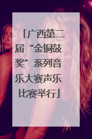 广西第二届“金铜鼓奖”系列音乐大赛声乐比赛举行