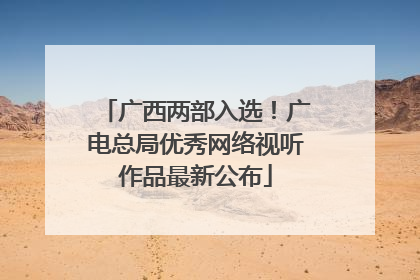 广西两部入选！广电总局优秀网络视听作品最新公布