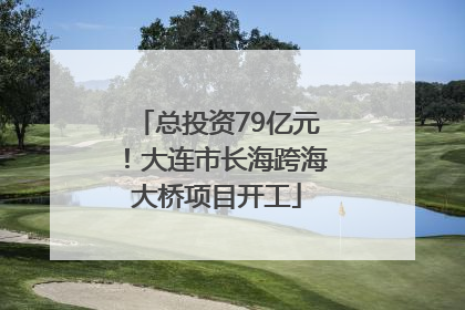总投资79亿元！大连市长海跨海大桥项目开工