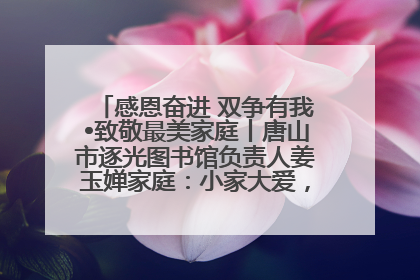 感恩奋进 双争有我•致敬最美家庭丨唐山市逐光图书馆负责人姜玉婵家庭：小家大爱，点亮乡村娃的梦想
