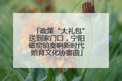 政策“大礼包”送到家门口，宁阳磁窑镇奏响新时代婚育文化协奏曲