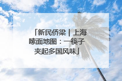新民侨梁｜上海嗦面地图：一筷子夹起多国风味
