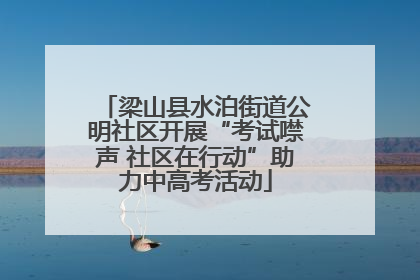 梁山县水泊街道公明社区开展“考试噤声 社区在行动”助力中高考活动