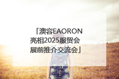 澳容EAORON亮相2025服贸会展前推介交流会