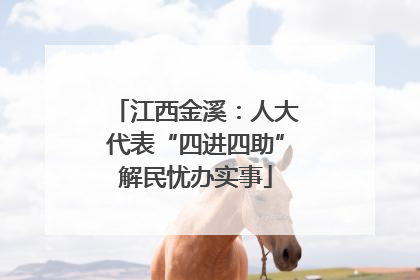 江西金溪：人大代表“四进四助”解民忧办实事
