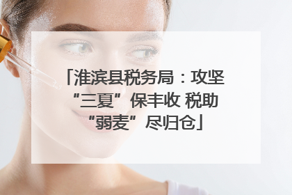 淮滨县税务局：攻坚“三夏”保丰收 税助“弱麦”尽归仓