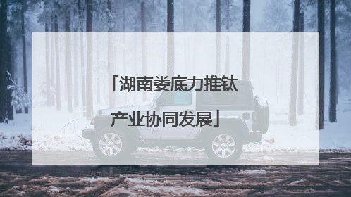 湖南娄底力推钛产业协同发展