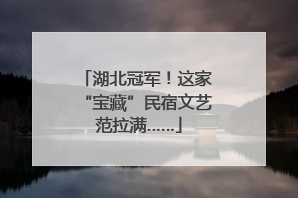 湖北冠军！这家“宝藏”民宿文艺范拉满……