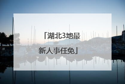 湖北3地最新人事任免