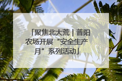聚焦北大荒｜普阳农场开展“安全生产月”系列活动