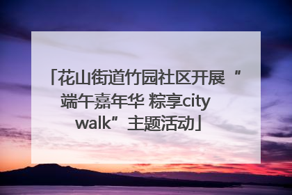 花山街道竹园社区开展“端午嘉年华 粽享city walk”主题活动