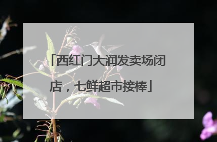 西红门大润发卖场闭店，七鲜超市接棒
