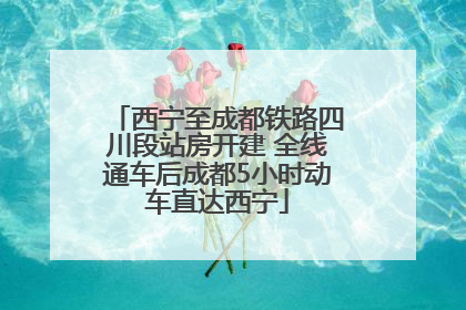 西宁至成都铁路四川段站房开建 全线通车后成都5小时动车直达西宁