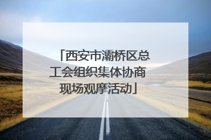 西安市灞桥区总工会组织集体协商现场观摩活动