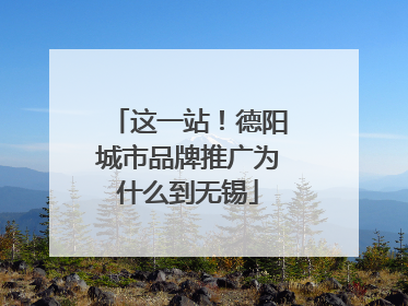 这一站！德阳城市品牌推广为什么到无锡