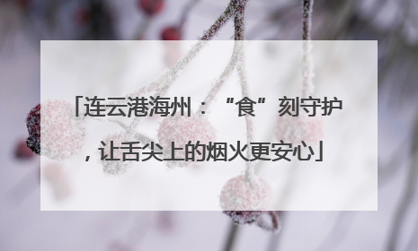 连云港海州：“食”刻守护，让舌尖上的烟火更安心