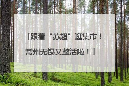 跟着“苏超”逛集市！常州无锡又整活啦！