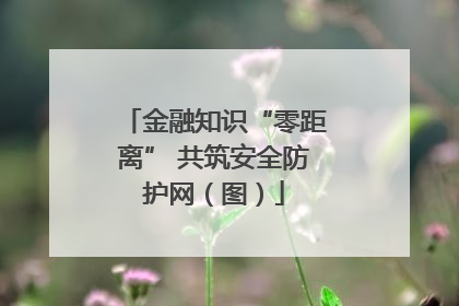 金融知识“零距离” 共筑安全防护网（图）