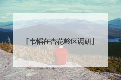 韦韬在杏花岭区调研